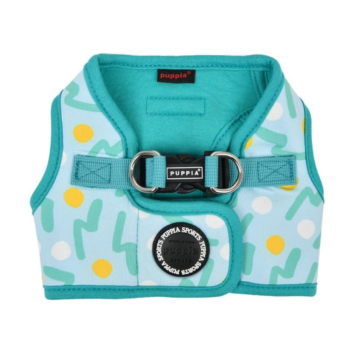 PUPPIA Harnais veste Fête – Harnais à pois et zigzag pour petit chien – photo 2