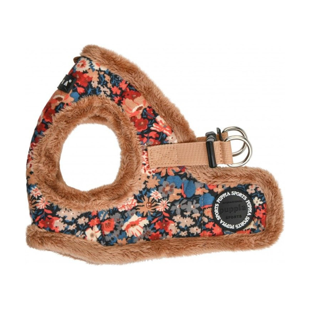 PUPPIA Harnais veste Gianni – Harnais doublé fourrure pour petit chien, beige – photo 1