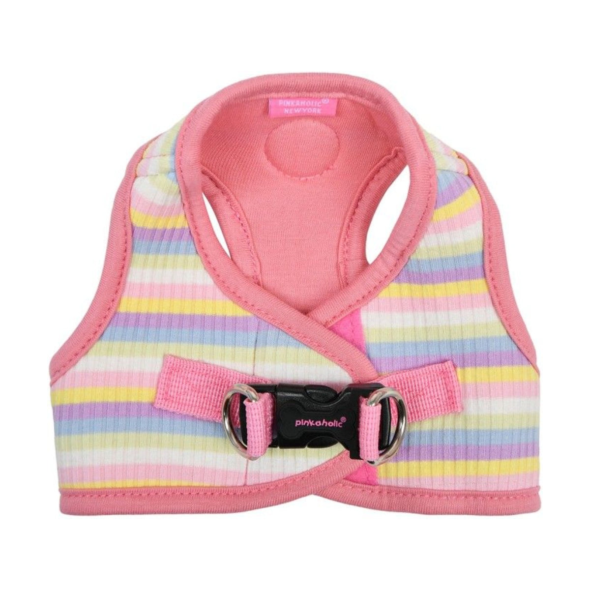 PINKAHOLIC Harnais veste Maire – Harnais rayé arc-en-ciel pour petit chien – photo 4