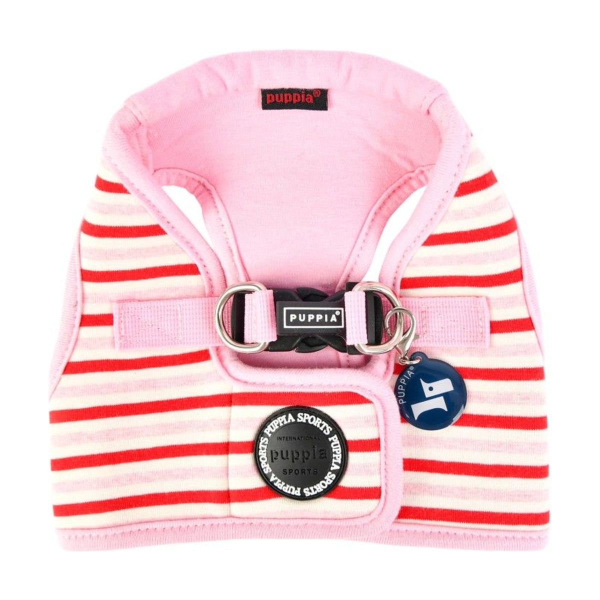 PUPPIA Harnais veste Seaman – Harnais marinière avec bandana pour petit chien – photo 4