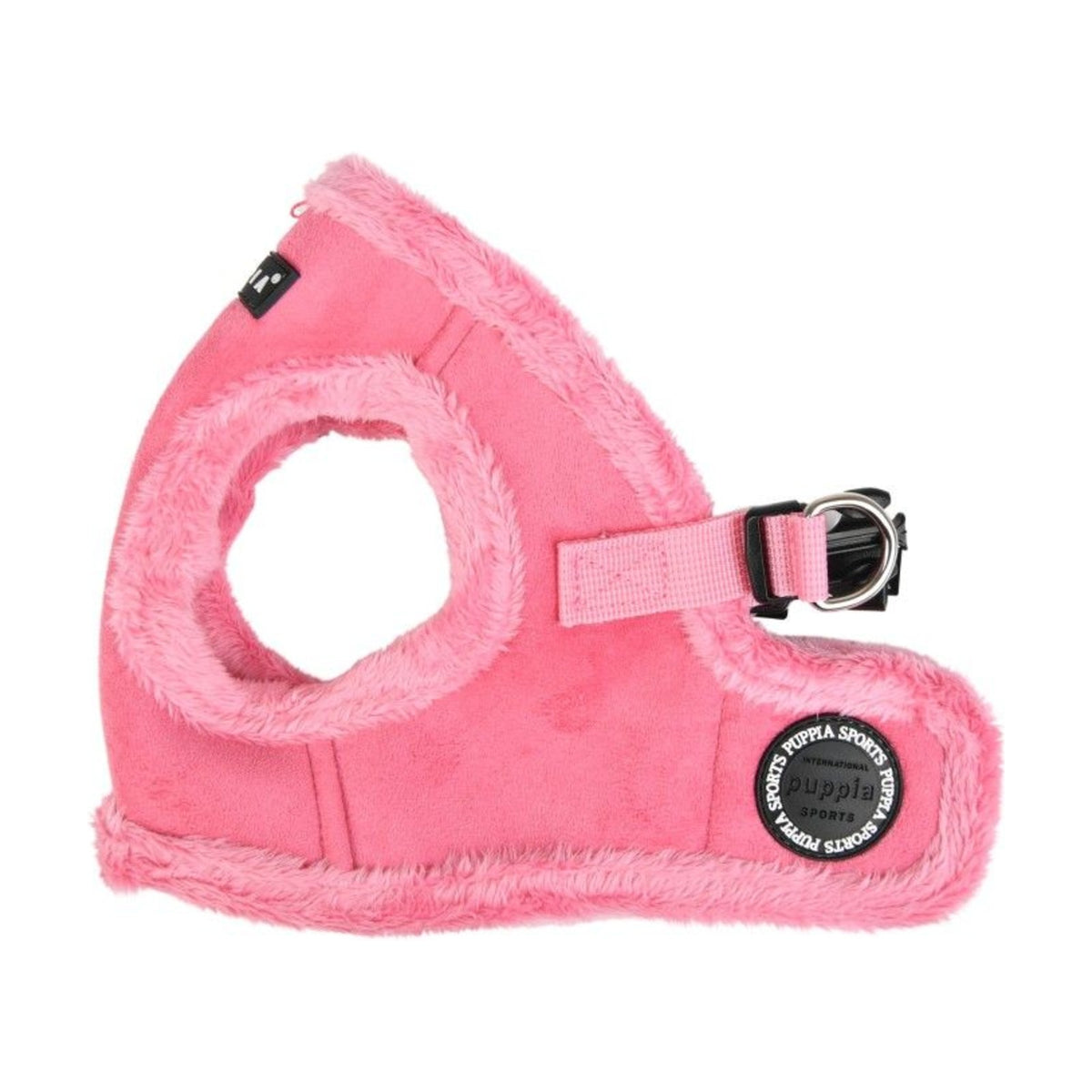 PUPPIA Harnais veste Terry – Harnais doublé fourrure pour petit chien, rose – photo 1