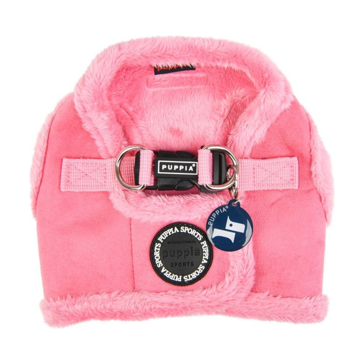 PUPPIA Harnais veste Terry – Harnais doublé fourrure pour petit chien, rose – photo 2