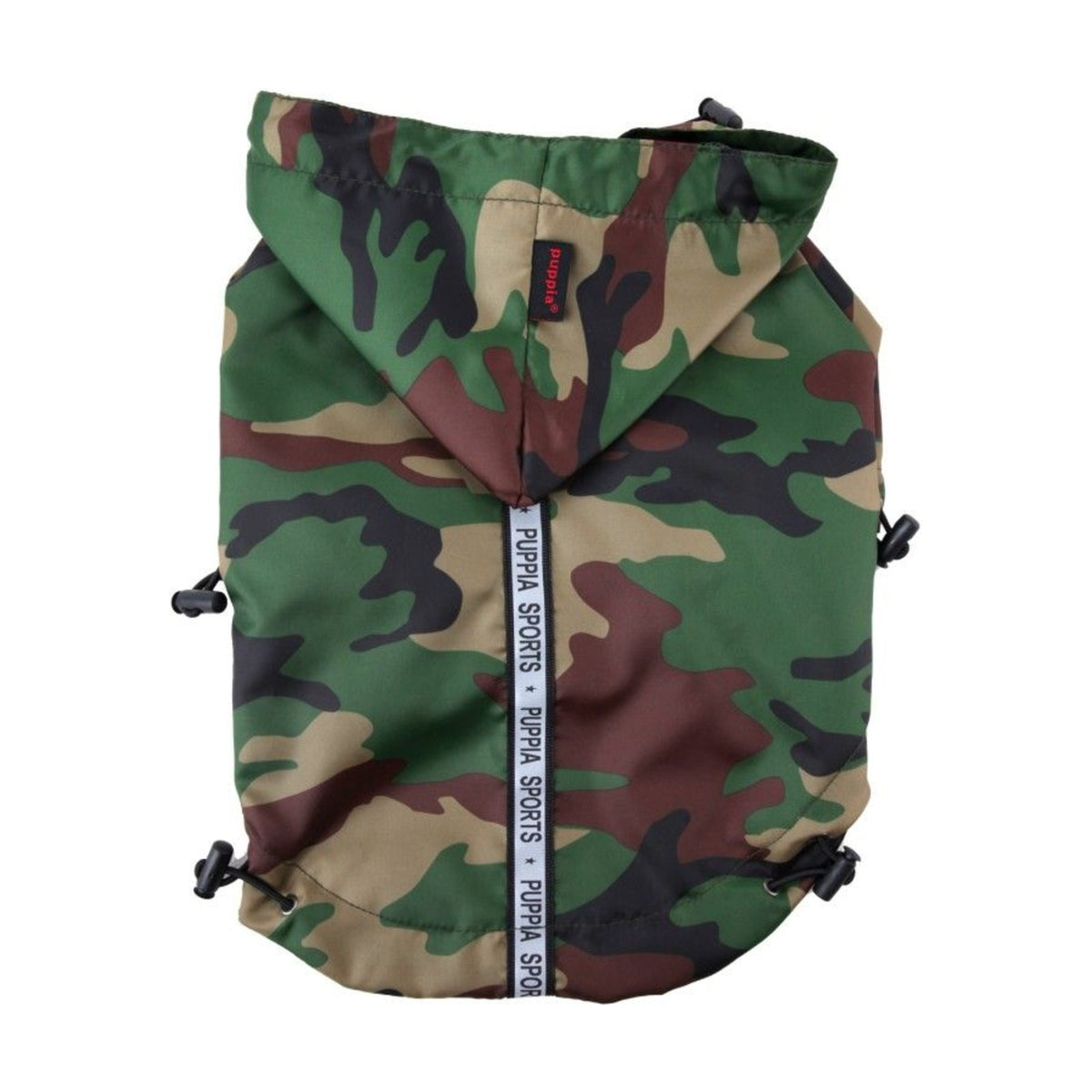 PUPPIA Imperméable Base Jumper – Imperméable à capuche pour chien, s - dos 17/19 cm, poitrail 32/34 cm, cou 22/23 cm, m - dos 24/26 cm, poitrail 38/42 cm, cou 25/27 cm ou l - dos 27/29 cm, poitrail 44/48 cm, cou 29/31 cm – photo 1