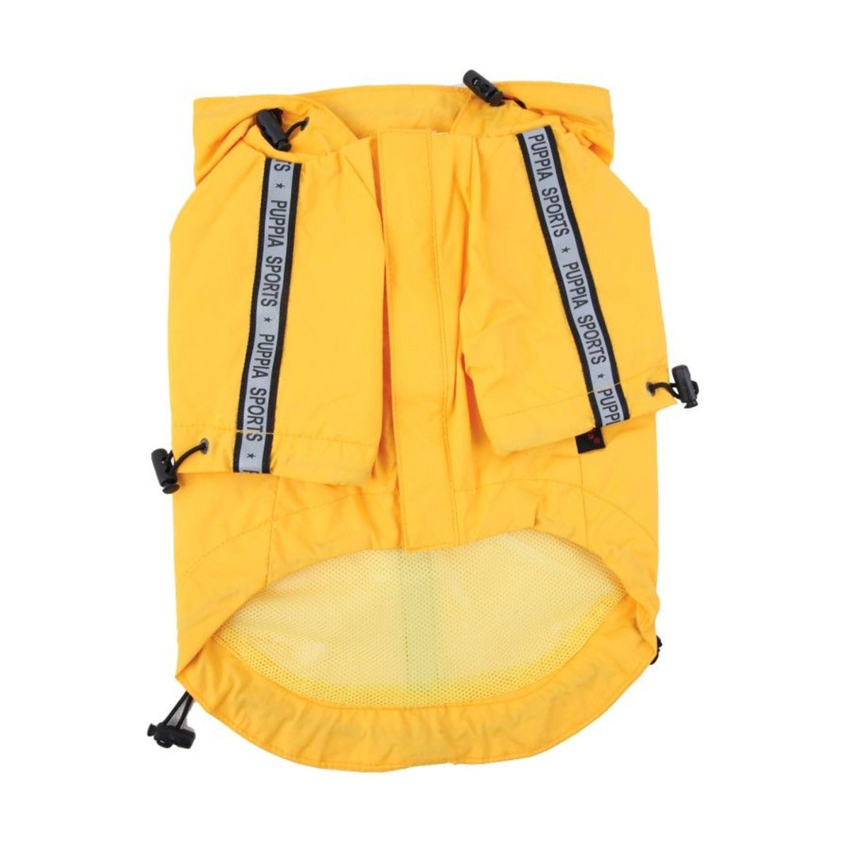 PUPPIA Imperméable Base Jumper – Imperméable à capuche pour chien, jaune – photo 2