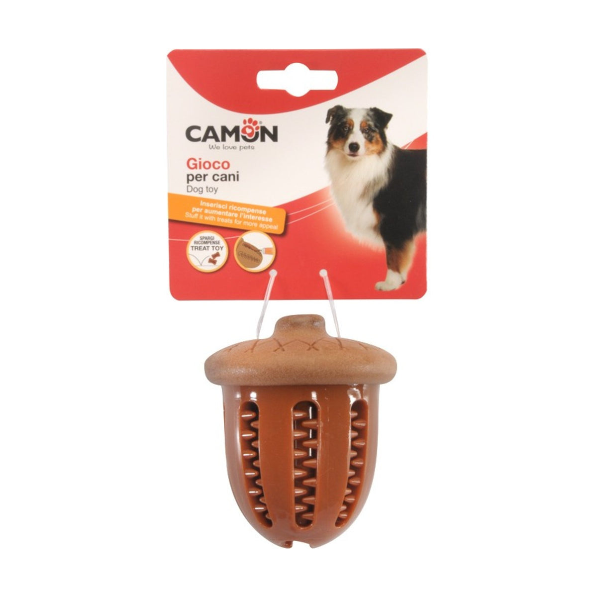 CAMON Noisette – Jouet distributeur de friandises en TPR pour chien – photo 2