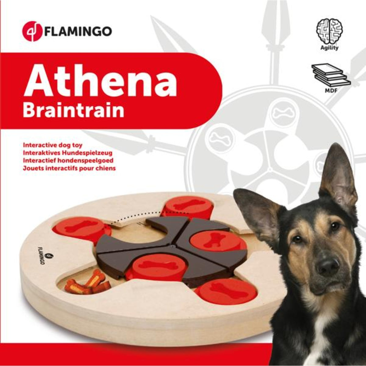 FLAMINGO Athena – Jouet d'intelligence en bois pour chien – photo 2