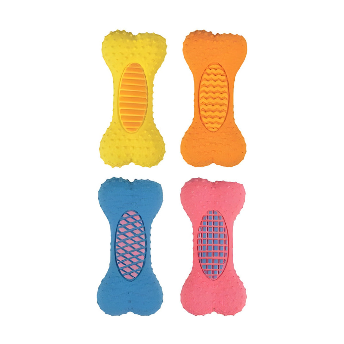 Jouet os en latex pour chien de 13 cm