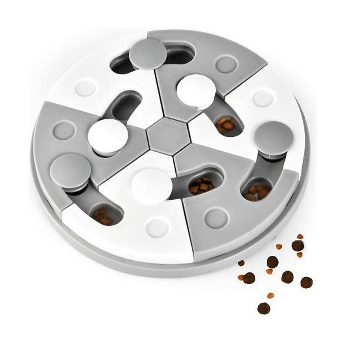 OHANA Jouet de réflexion – Puzzle à friandises rond pour chien – photo 1