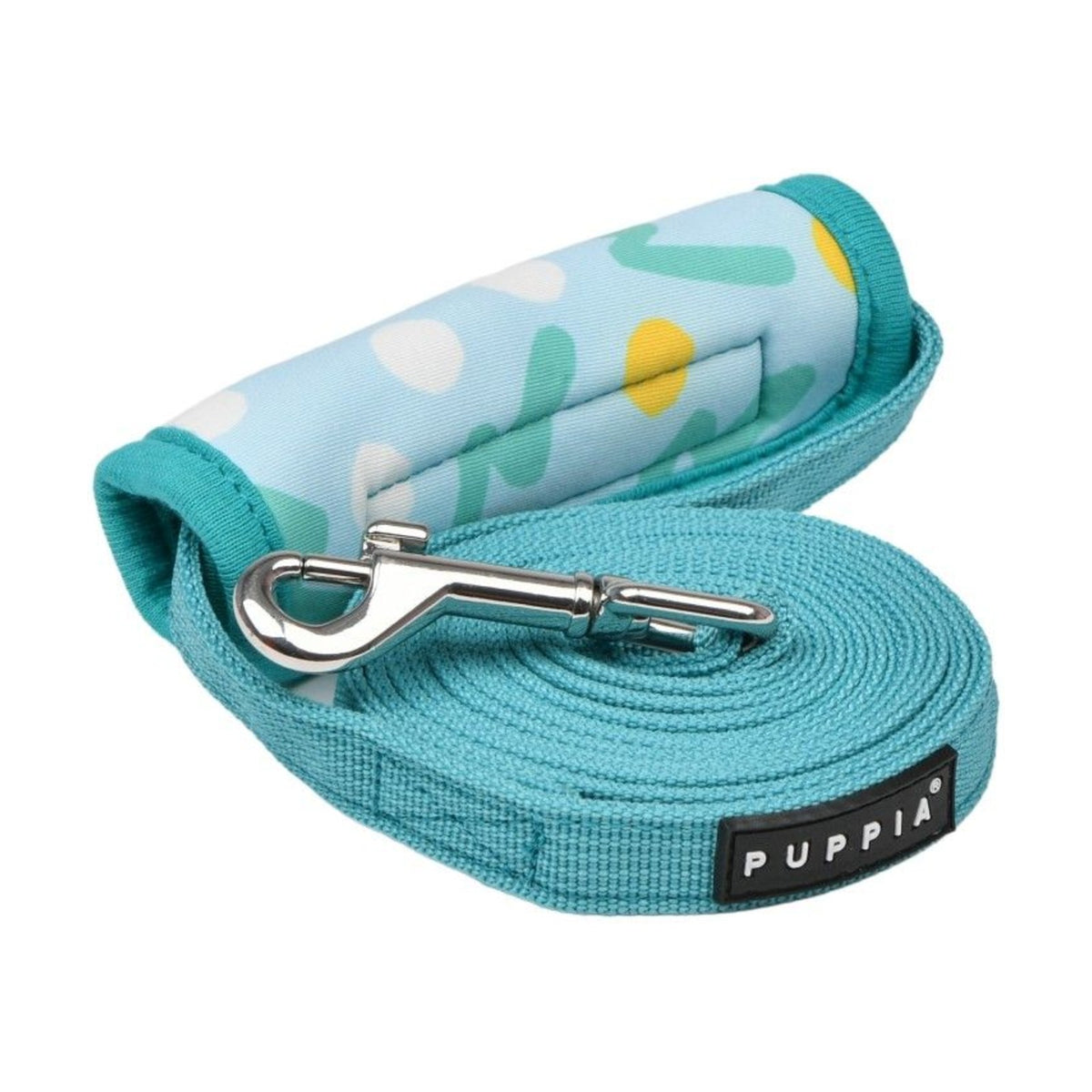 PUPPIA Laisse Fête – Laisse doublée à pois et zigzag 2 m pour chien – photo 1