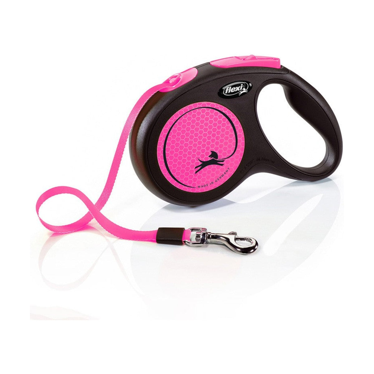 FLEXI Neon – Laisse à enrouleur sangle 5 m pour chien jusqu'à 25 kg – photo 3