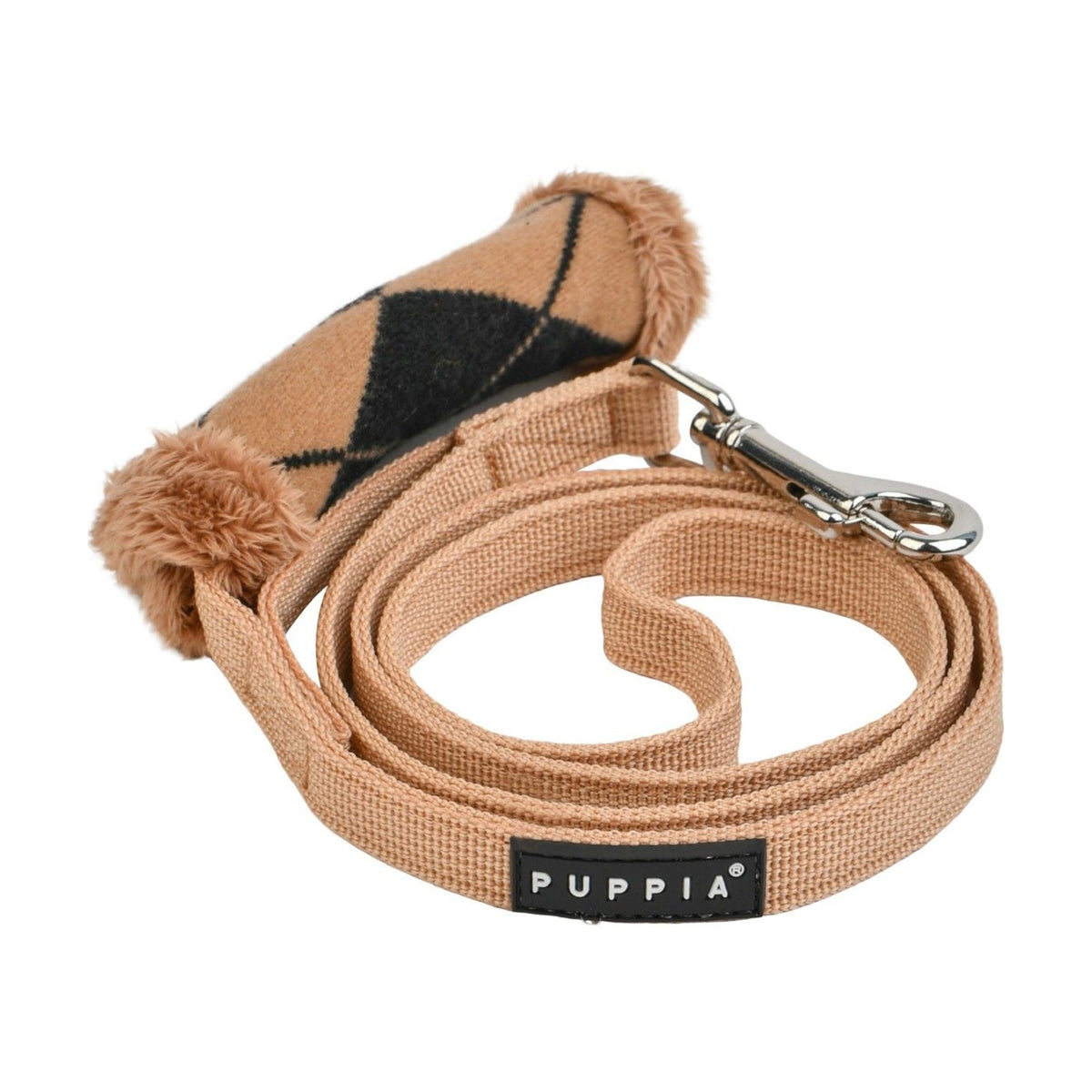 PUPPIA Laisse Jaden – Laisse jacquard doublée avec poignée confort – photo 3