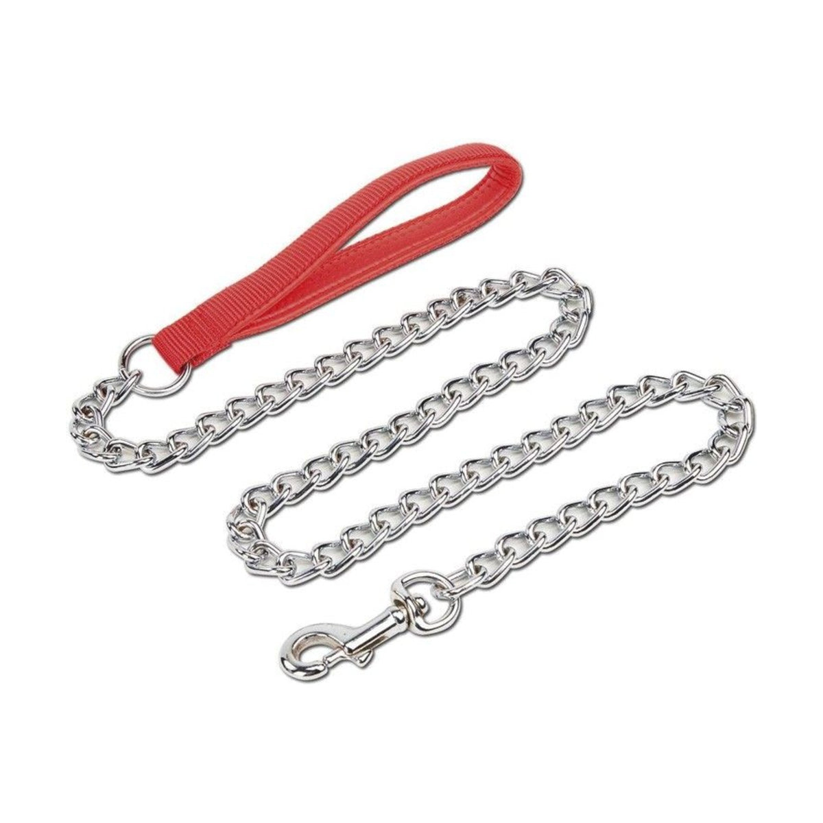 CAMON Laisse chaîne en métal avec poignée nylon – Laisse 85 cm pour chien – photo 2