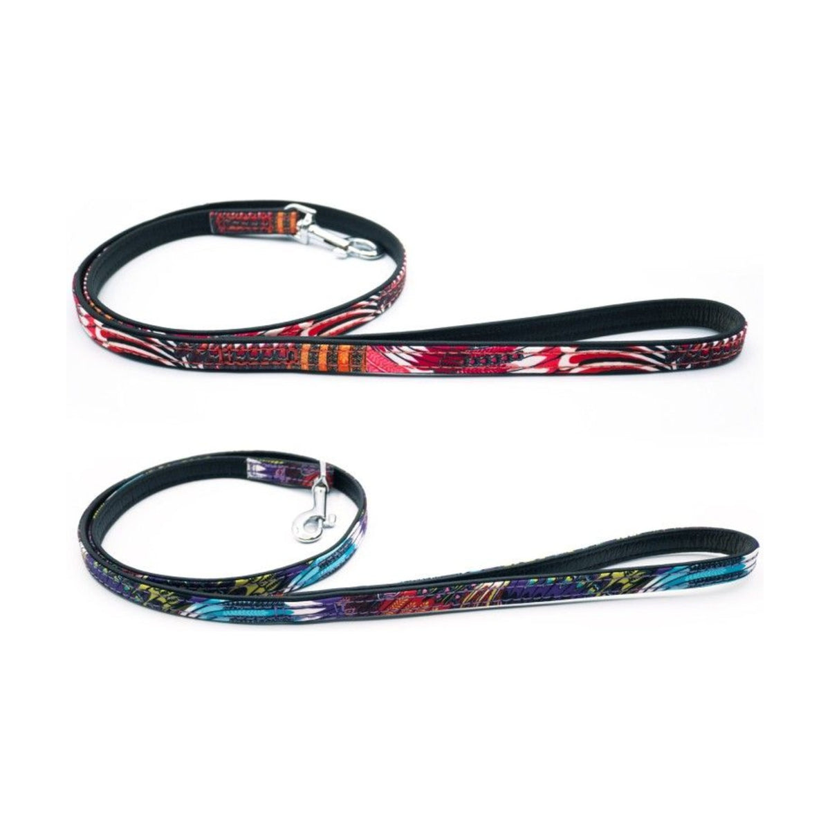 Laisse Peacock en cuir coloré pour chien – 110 cm – photo 1