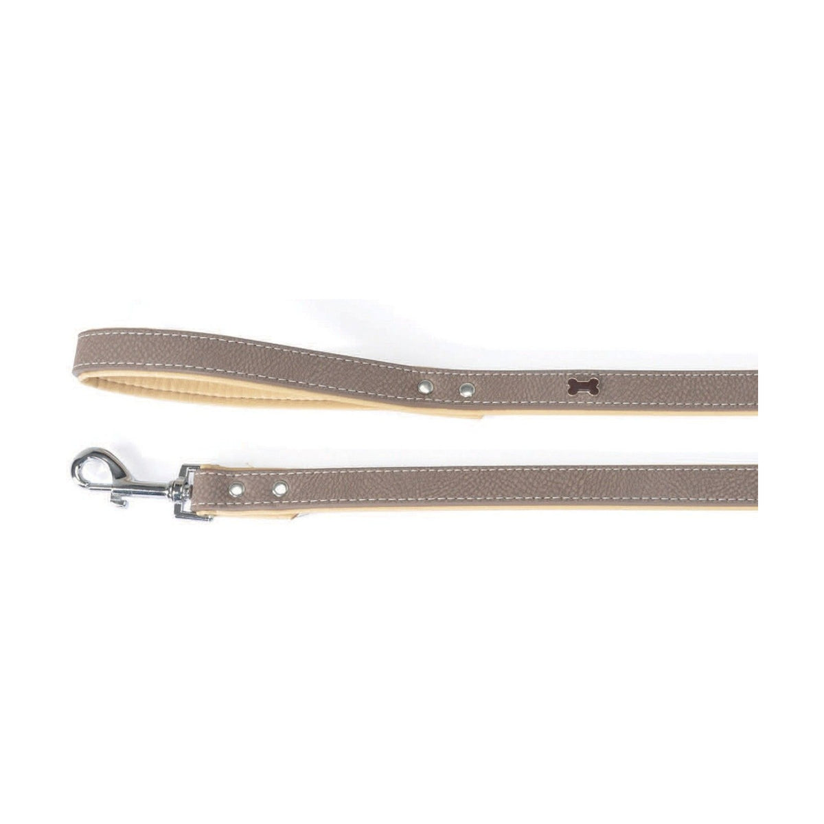 Laisse pour chien en cuir décor os TIMBER