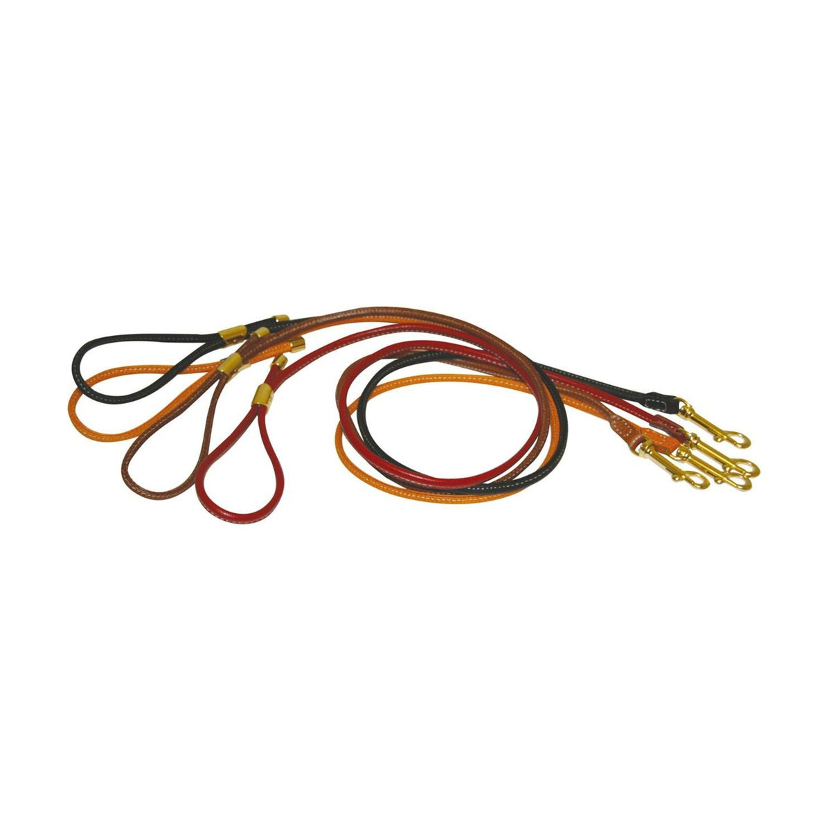 Laisse ronde cuir de veau souple