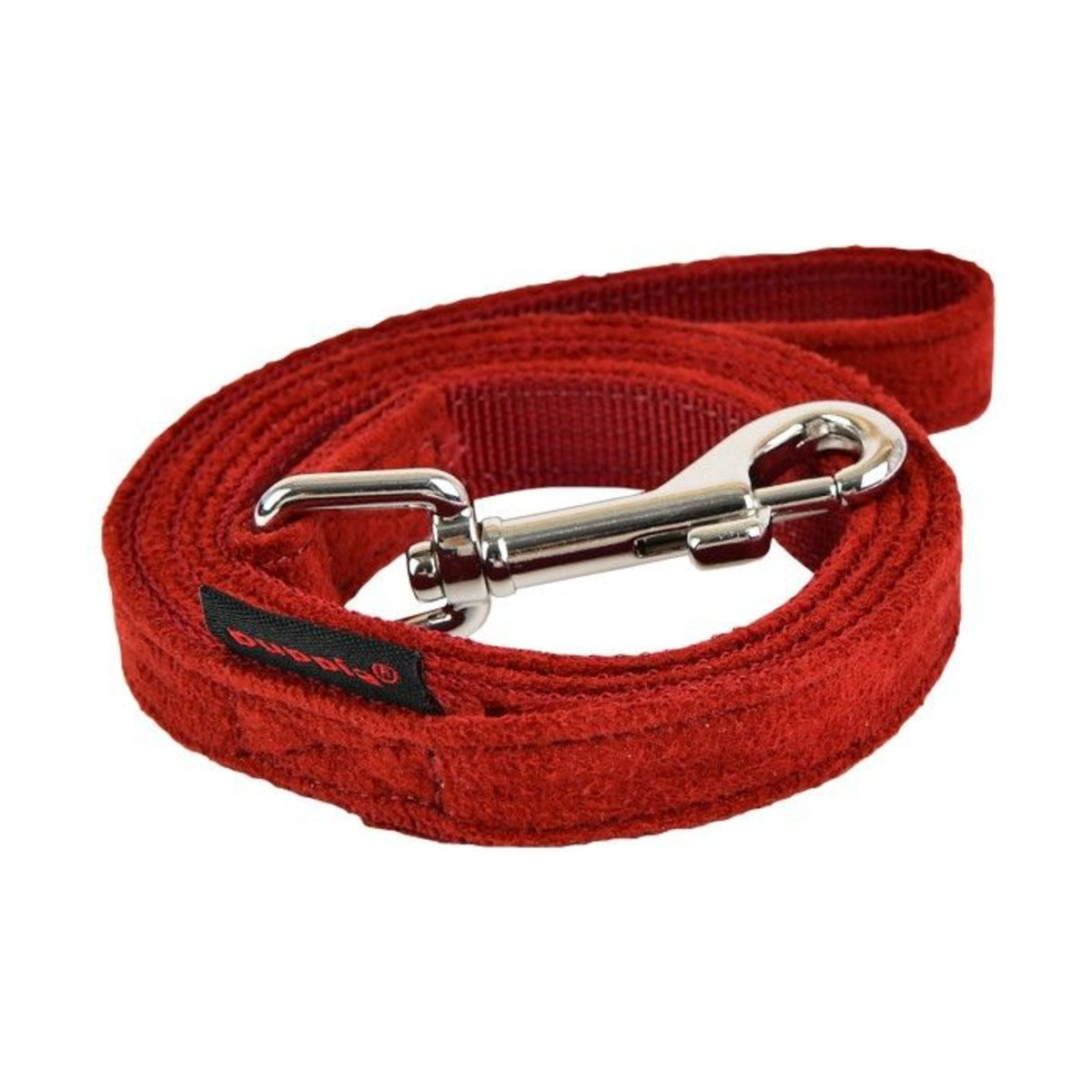 PUPPIA Laisse Terry – Laisse suédine douce pour petit chien, rouge – photo 1
