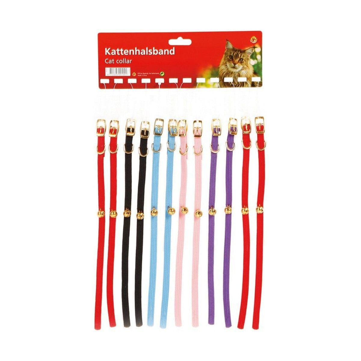 Lot de 12 Colliers élastiques pour chat