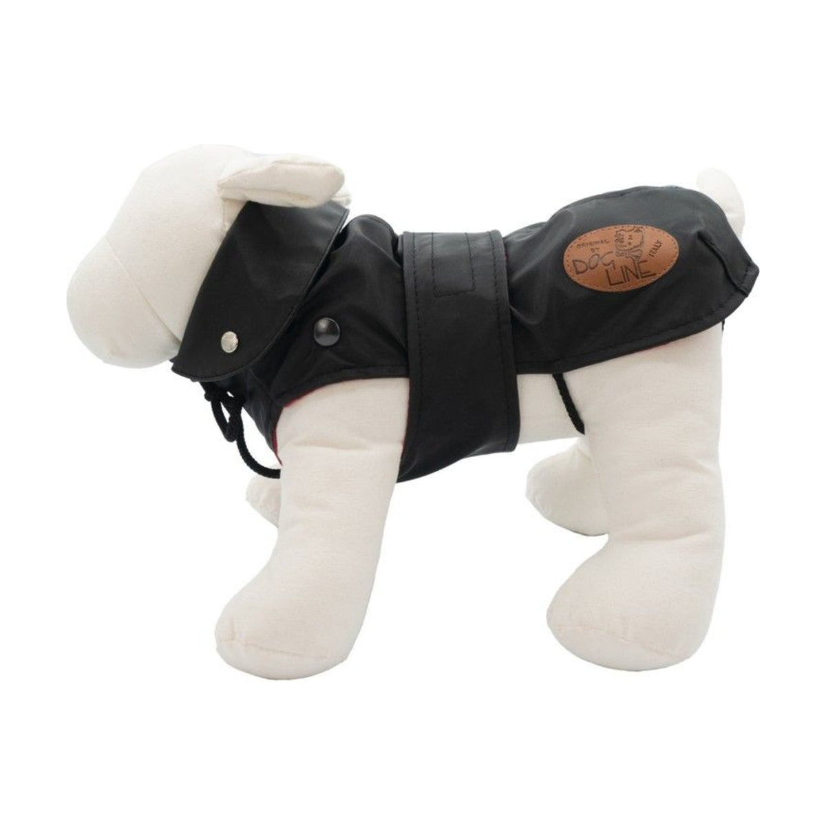 DOGLINE Manteau London noir – Imperméable doublé polaire amovible pour chien – photo 1