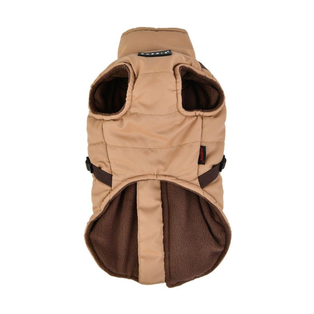 PUPPIA Manteau Mountaineer – Manteau polaire à harnais intégré pour chien, s - dos 17/19 cm, poitrail 32/34 cm, cou 22/23 cm, m - dos 24/26 cm, poitrail 38/42 cm, cou 25/27 cm ou l - dos 27/29 cm, poitrail 44/48 cm, cou 29/31 cm – photo 2