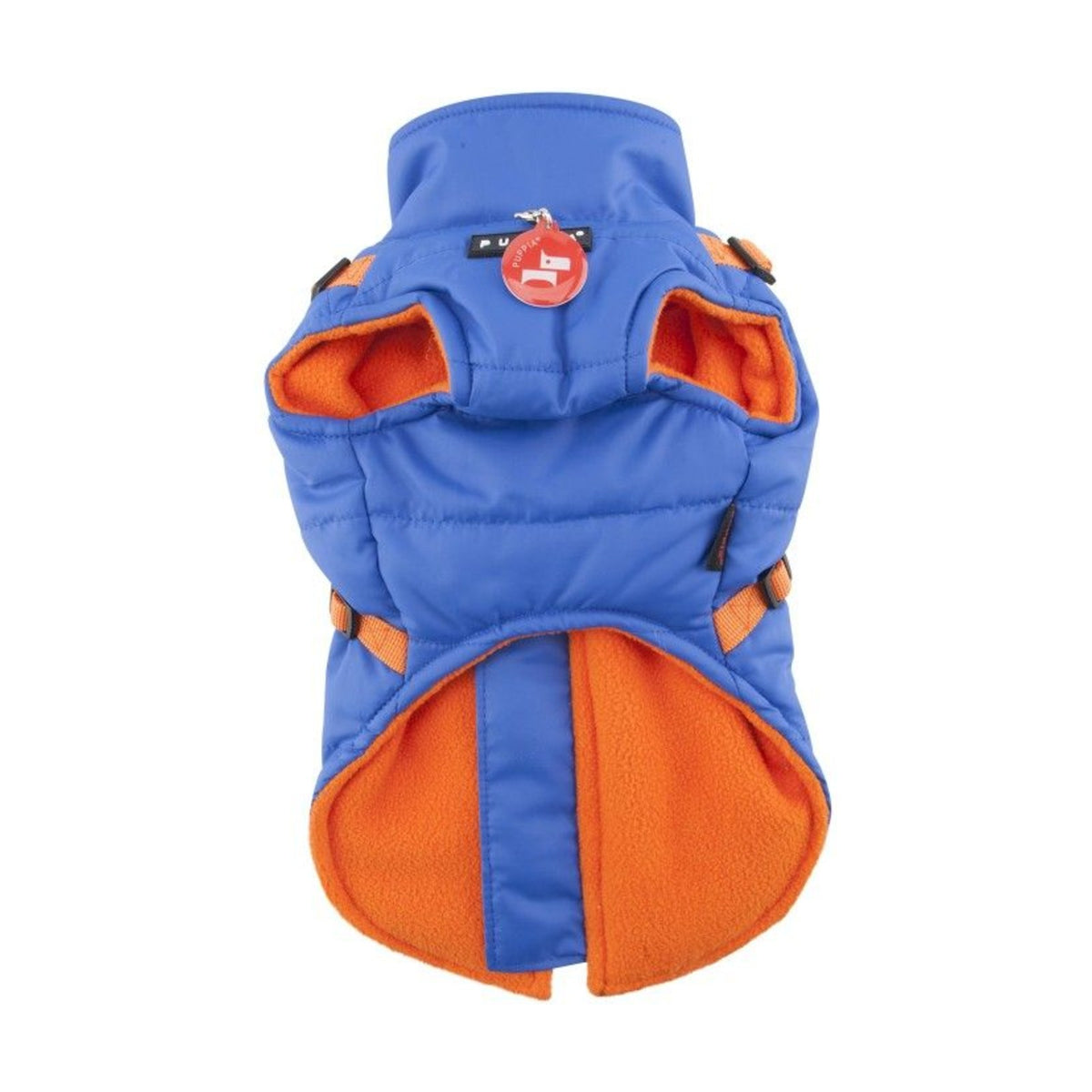 PUPPIA Manteau Mountaineer – Manteau polaire à harnais intégré pour chien, s - dos 17/19 cm, poitrail 32/34 cm, cou 22/23 cm, m - dos 24/26 cm, poitrail 38/42 cm, cou 25/27 cm ou l - dos 27/29 cm, poitrail 44/48 cm, cou 29/31 cm – photo 2