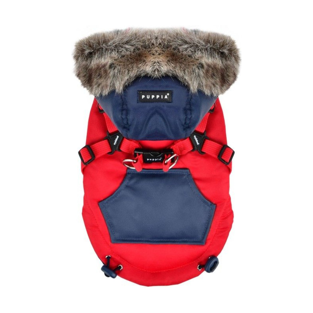 PUPPIA Manteau Orson – Manteau à capuche et harnais intégré pour chien – photo 2