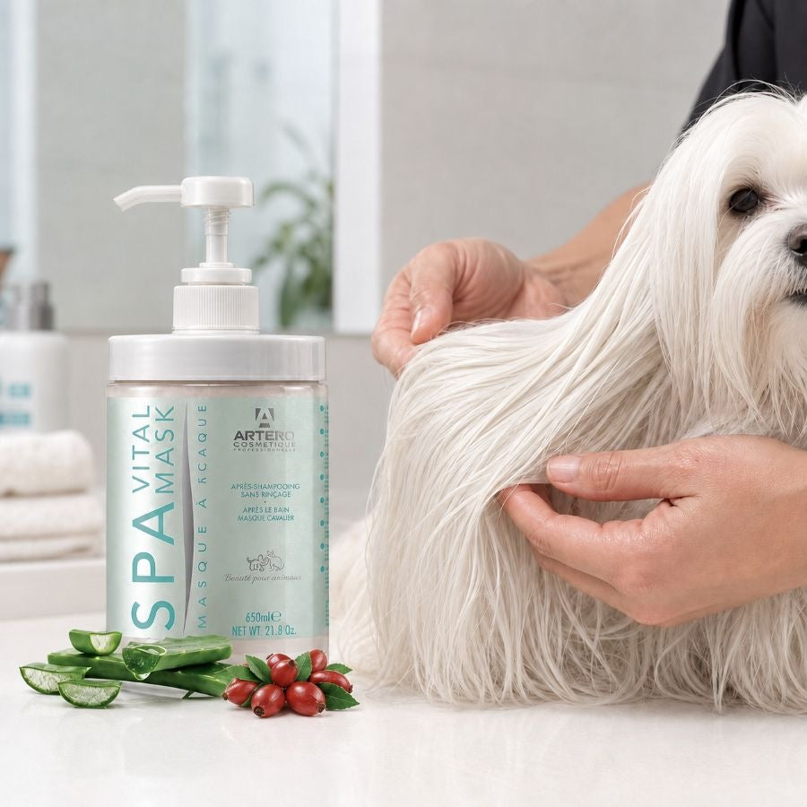 ARTERO Spa Vital – Masque à l'aloe vera et rose musquée pour chien et chat – photo 2