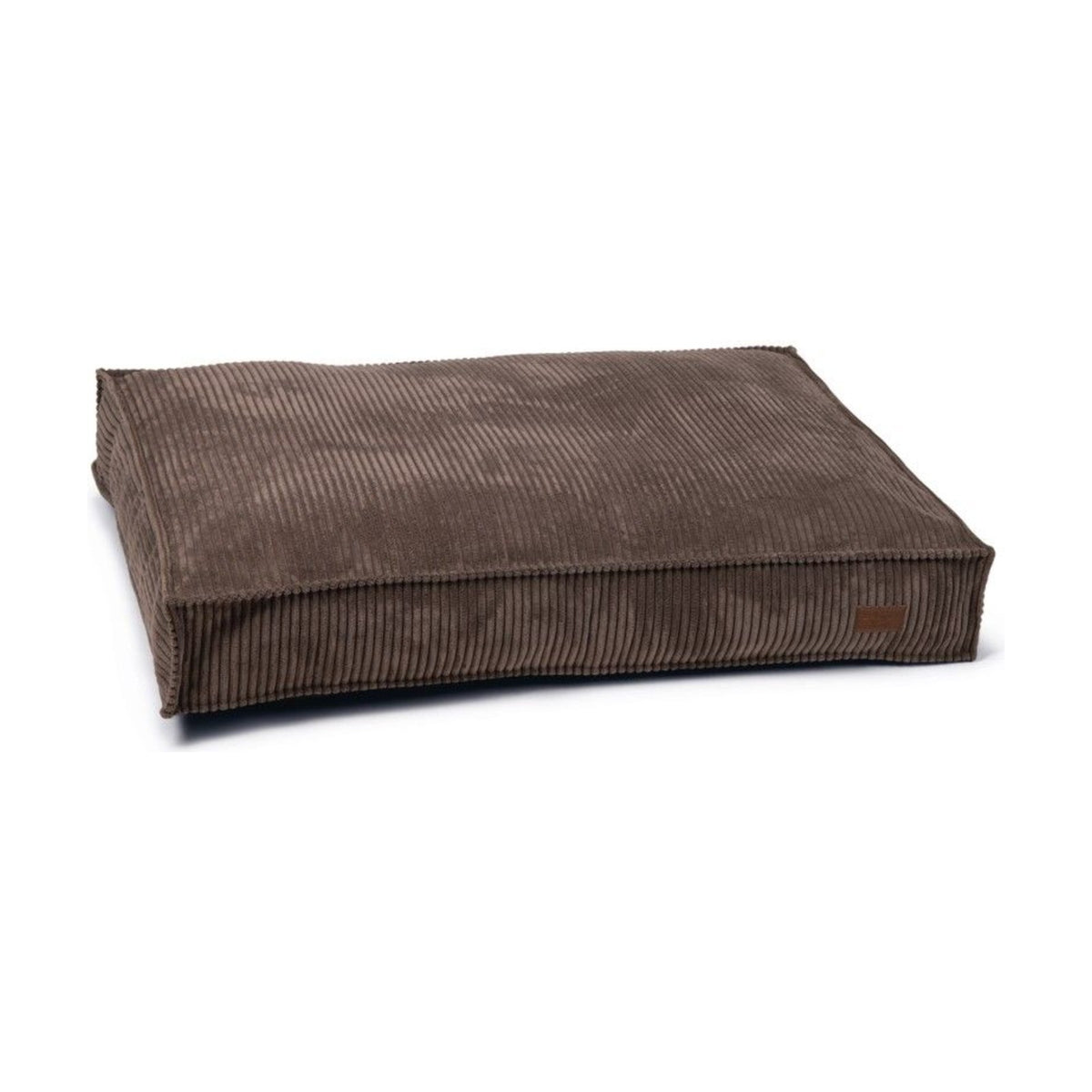 DESIGNED BY LOTTE Matelas Ribbed marron – Coussin en velours côtelé pour chien – photo 1