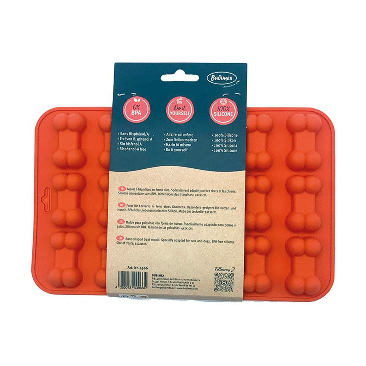BUBIMEX BubiChef – Moule à friandises en silicone forme os – photo 2
