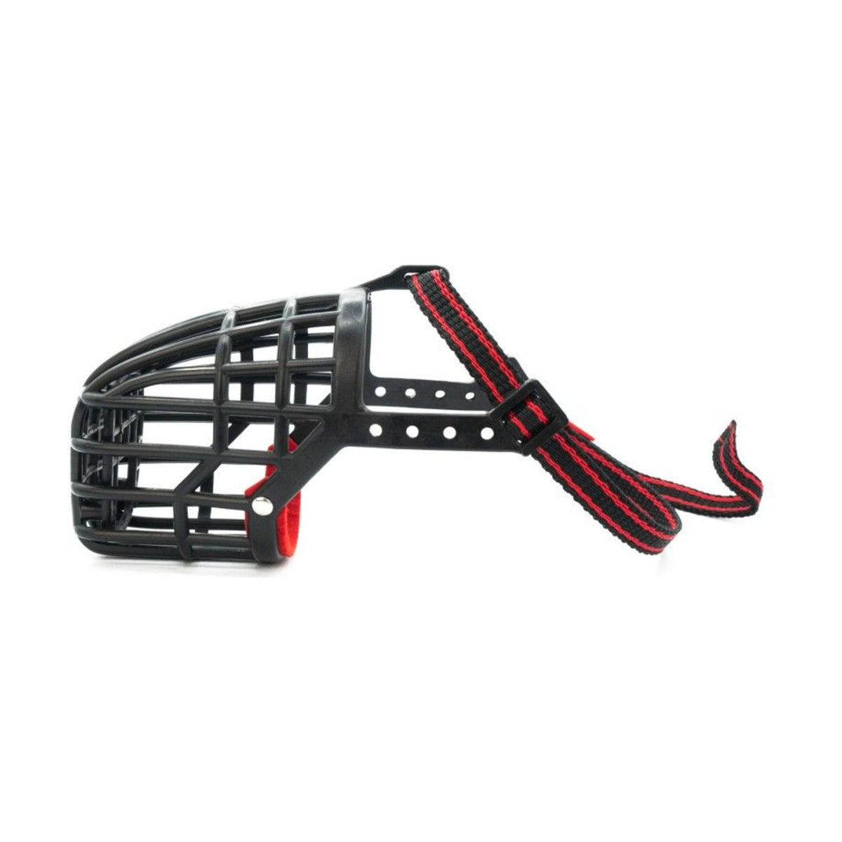 Muselière panier en plastique – Muselière avec sangle nylon pour chien – photo 1
