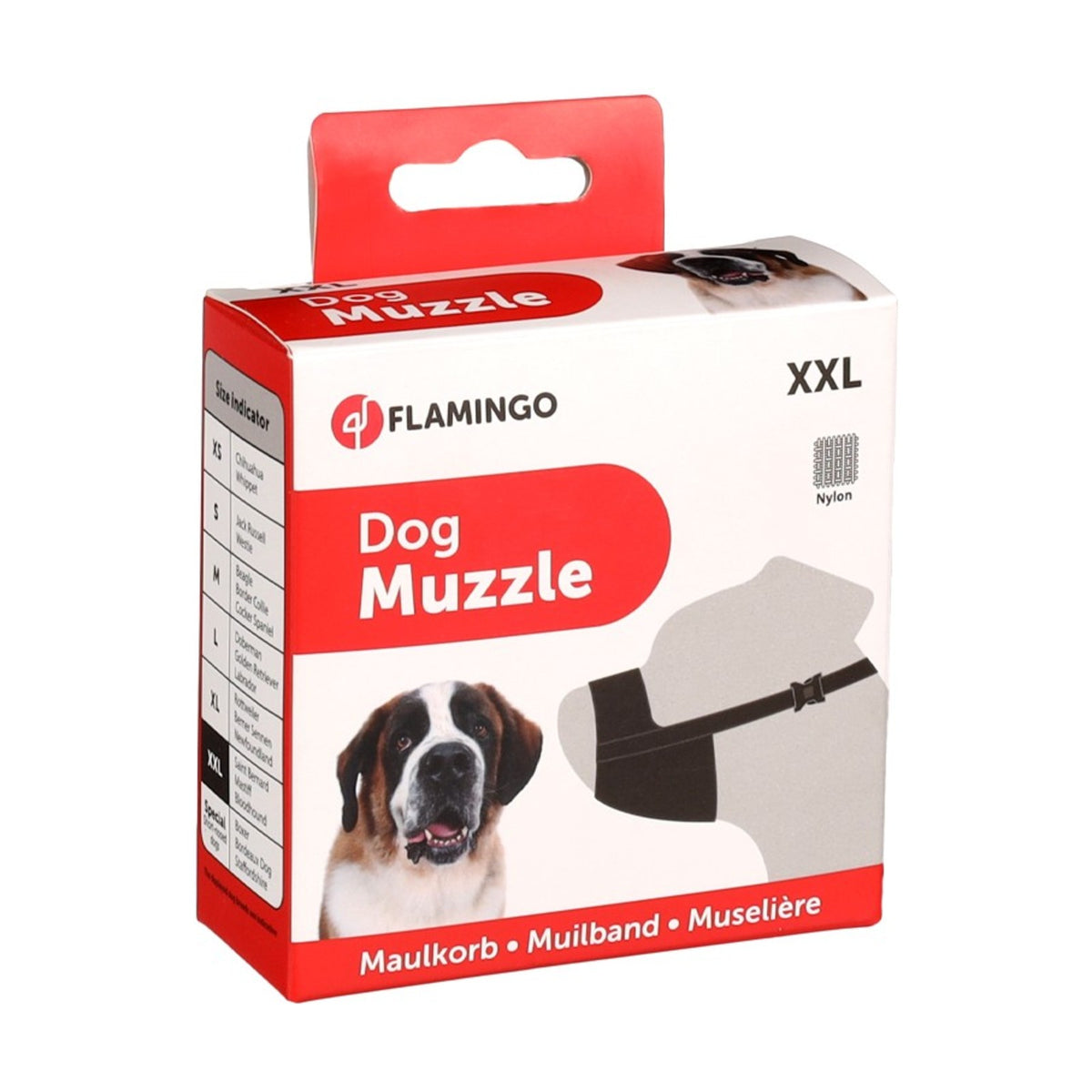 FLAMINGO Muselière Ned – Muselière en nylon réglable pour chien – photo 7