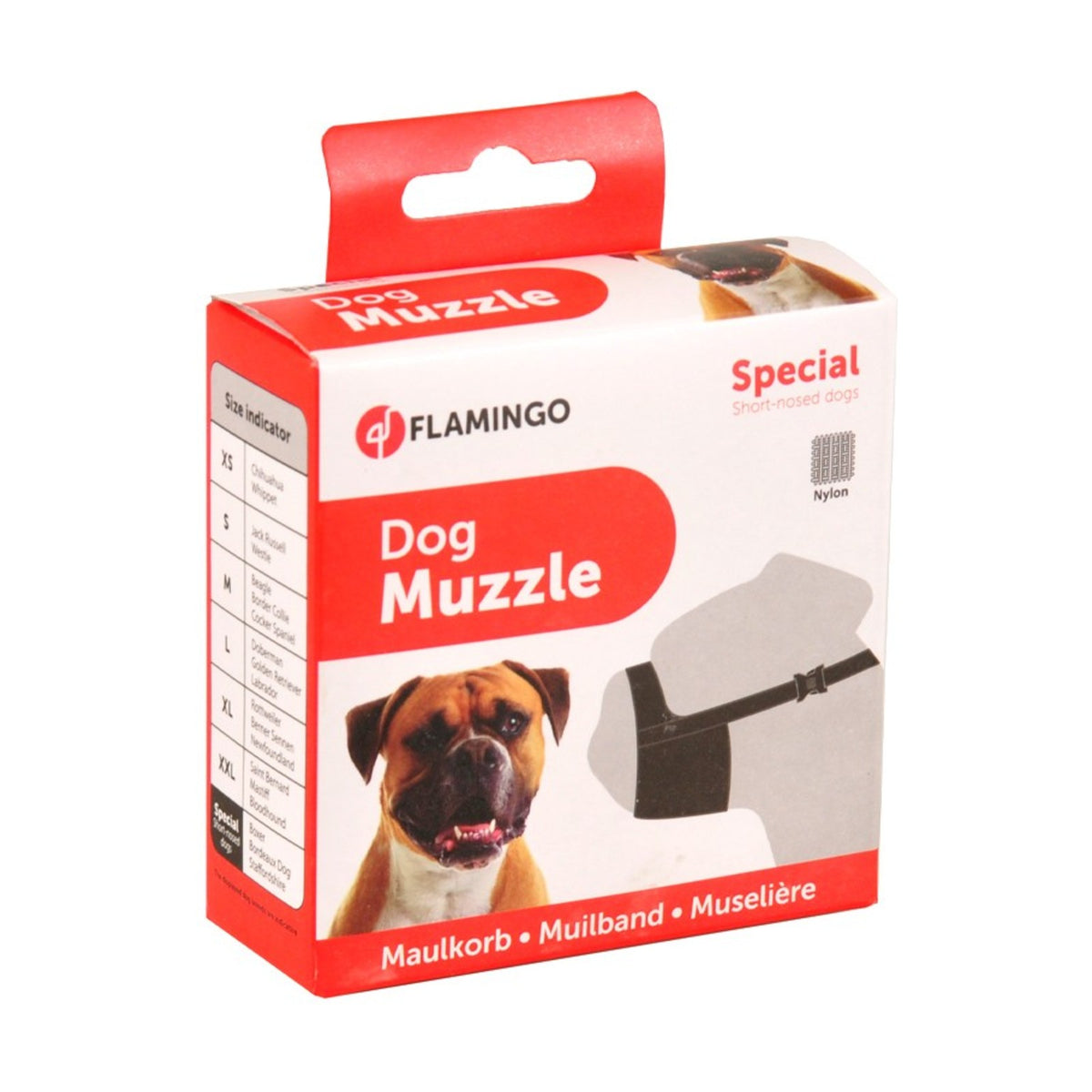 FLAMINGO Muselière Ned – Muselière en nylon réglable pour chien – photo 8