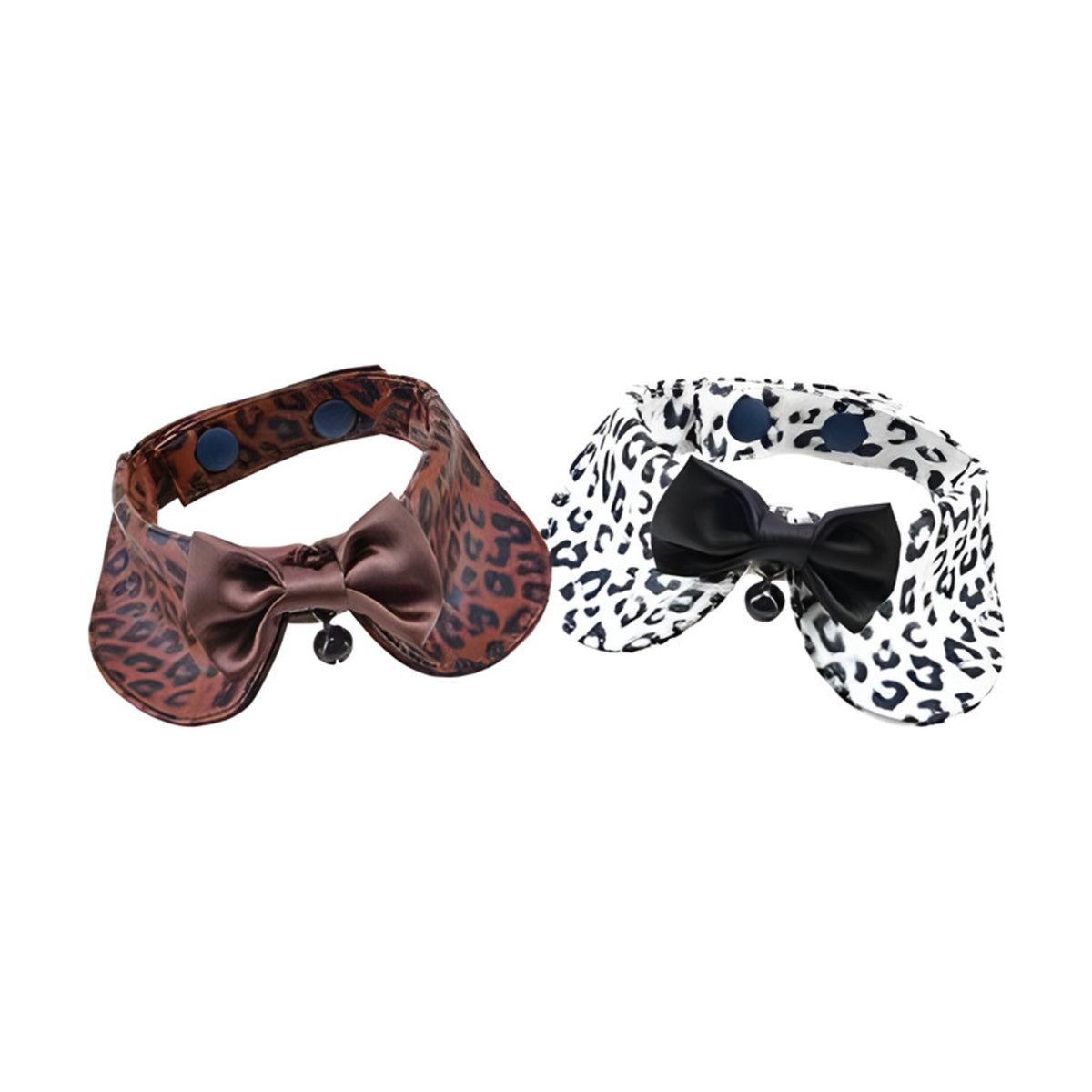 Nœud papillon col formé léopard pour petit chien et chat - PUPPIA®
