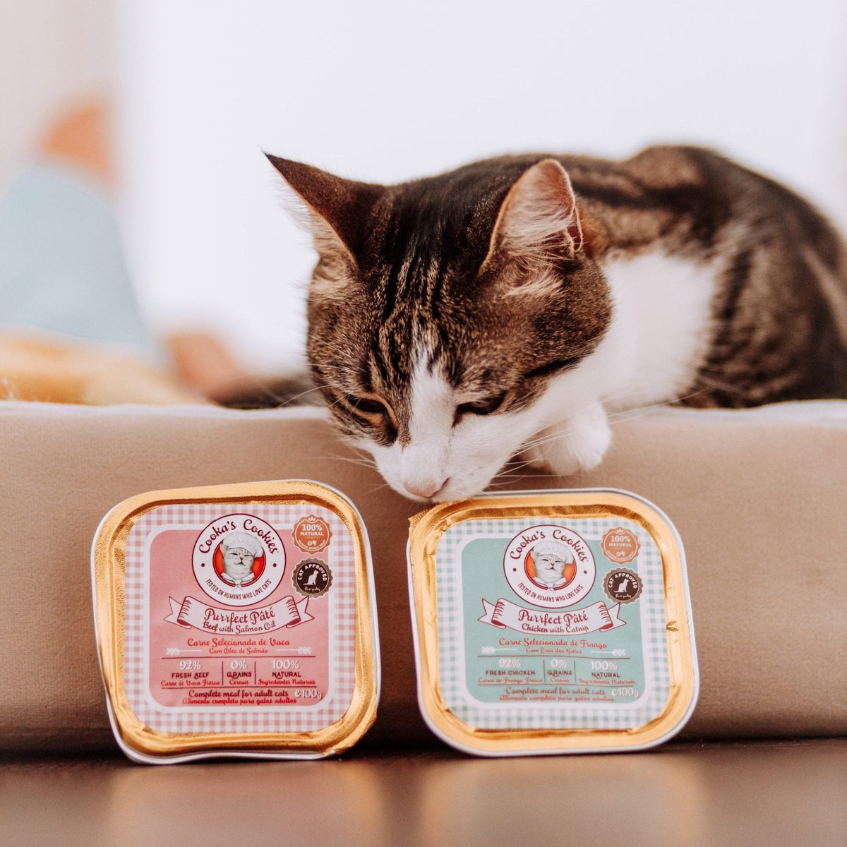 COOKA'S COOKIES Pâtée Poulet & Catnip – Pâtée pour chat au poulet 100 g – photo 3