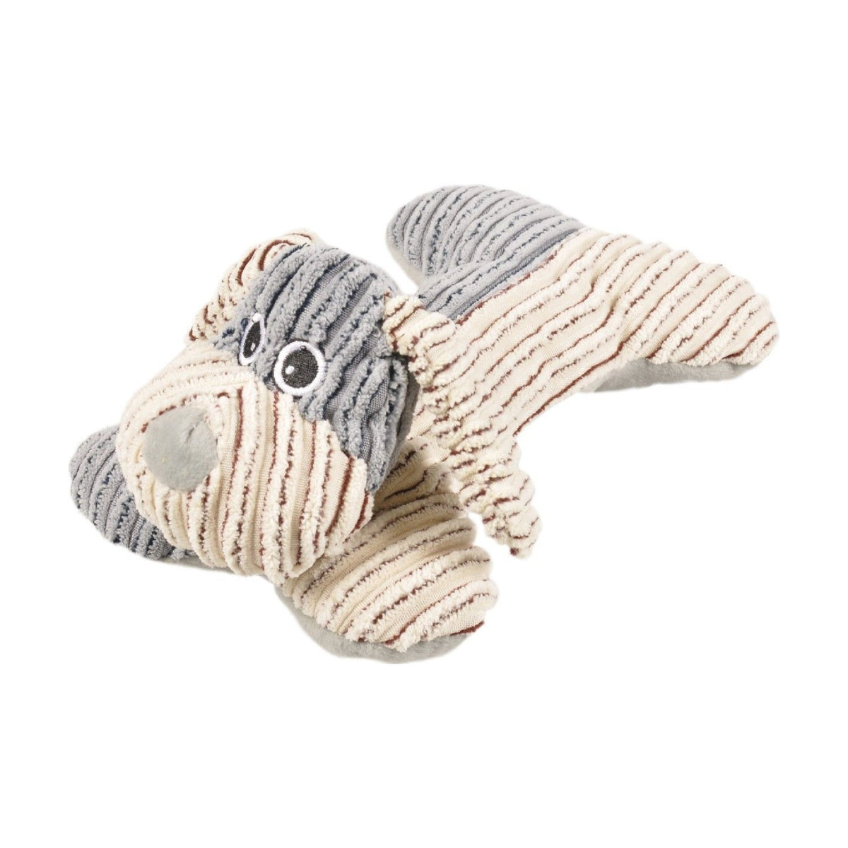 Peluche Chien en velours forme os de 27 cm
