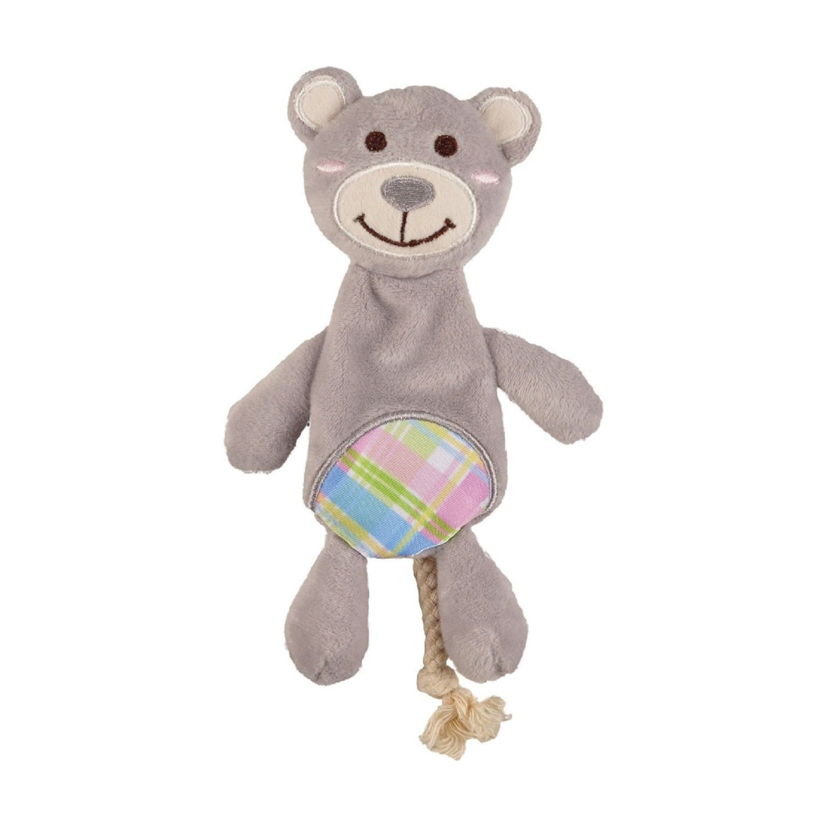 Peluche chiot Ours ou Lapin avec corde – Jouet sonore pour chiot – photo 3