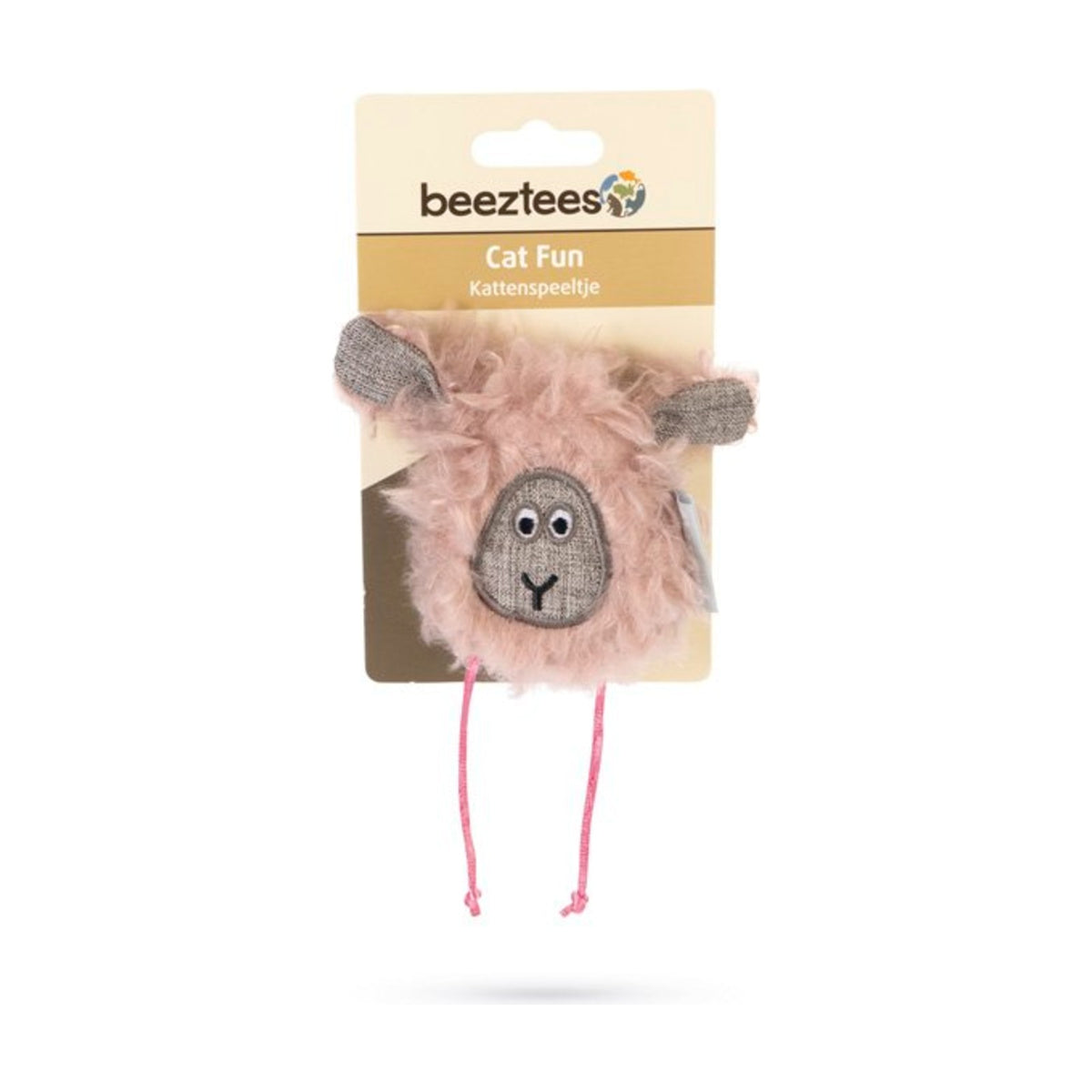 BEEZTEES Mouton Gaya – Peluche rose à l'herbe à chat – photo 2