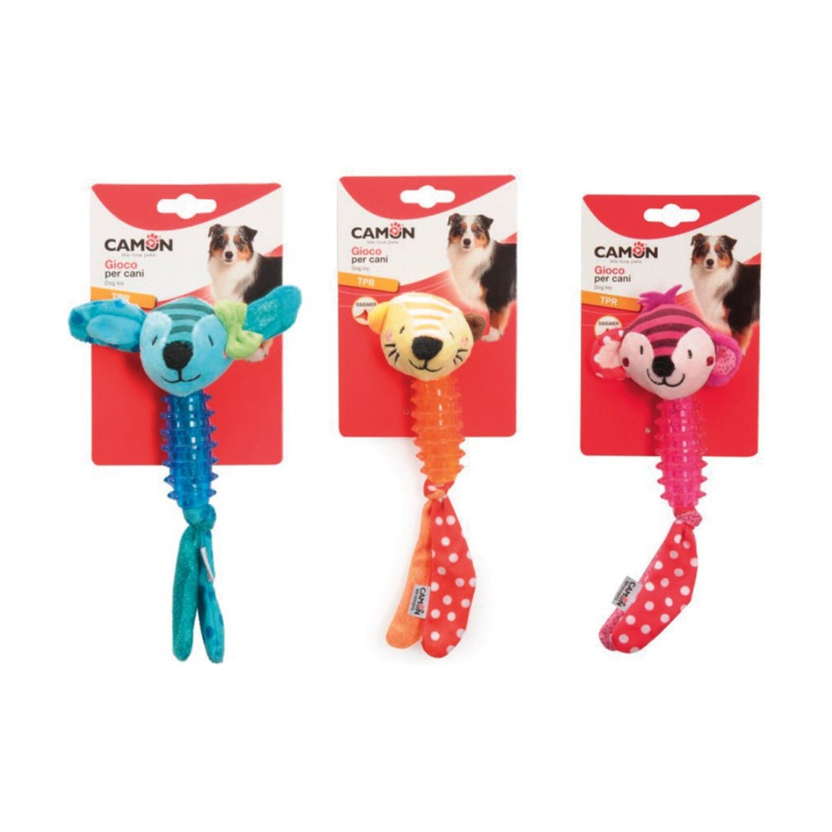 CAMON Peluche corps TPR – Jouet sonore polyester et TPR pour chien – photo 1