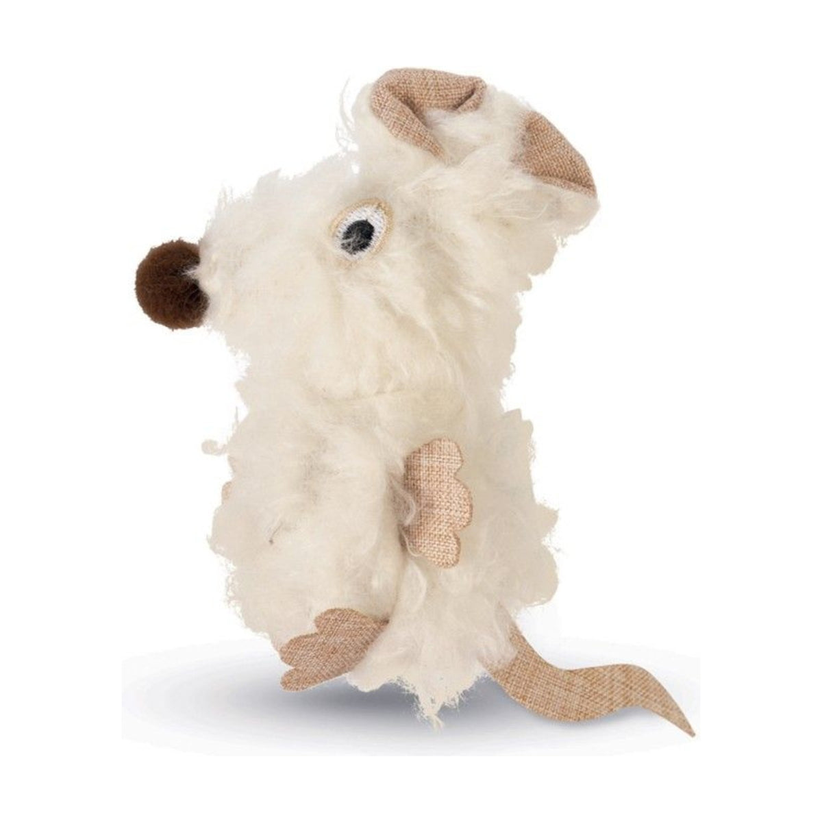 BEEZTEES Peluche souris blanche – Jouet doux pour chat – photo 1