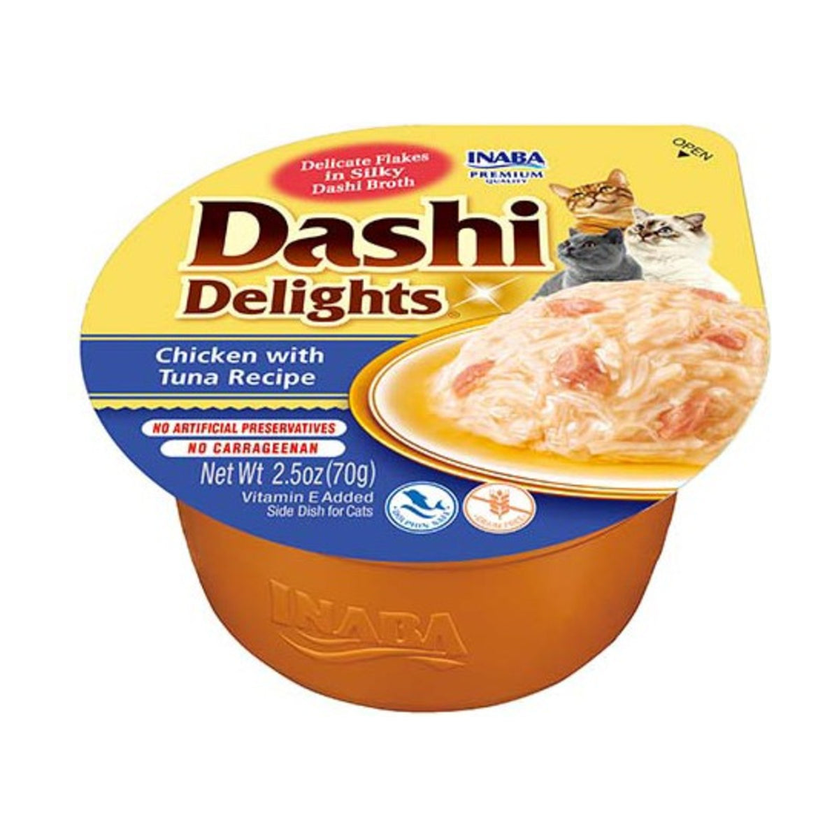 INABA Dashi Delights – Pot pour chat, poulet effiloché en bouillon (70 g) – photo 1