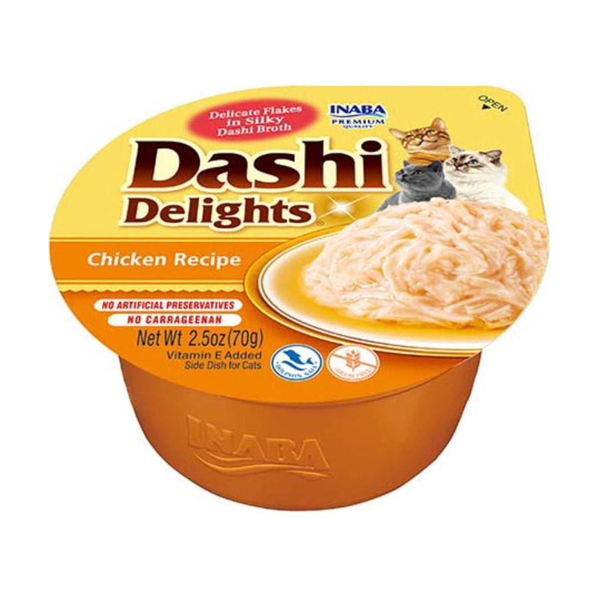 INABA Dashi Delights – Pot pour chat, poulet effiloché en bouillon (70 g) – photo 4