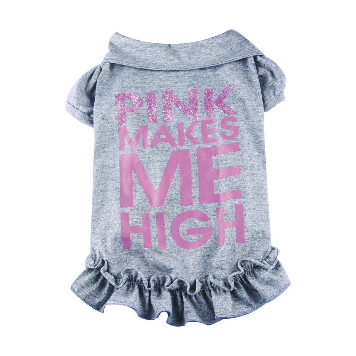 Robe T-shirt grise pour chien