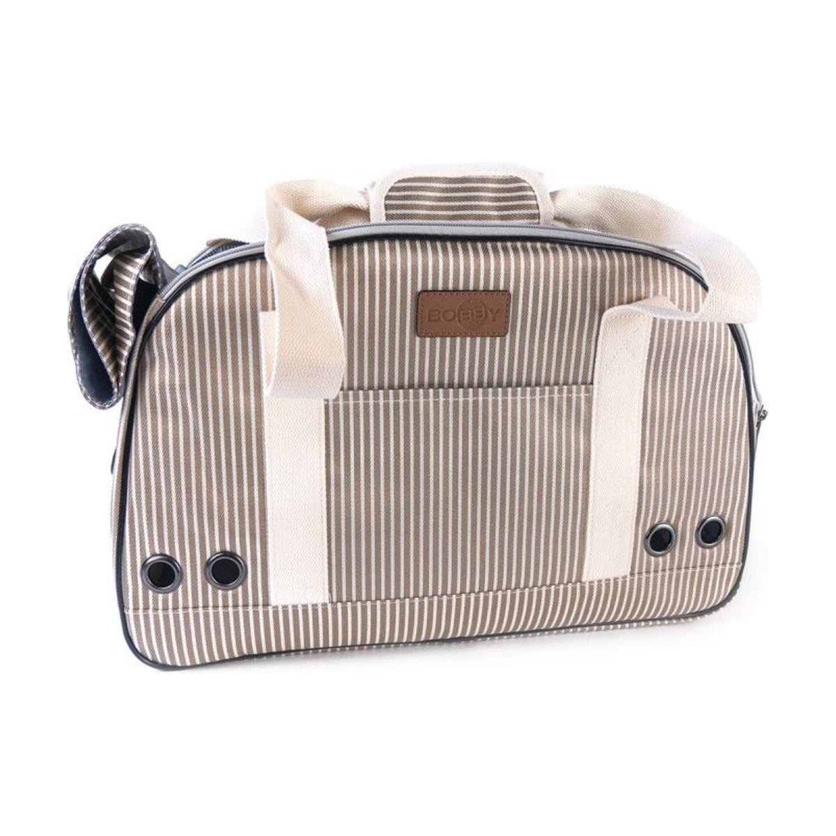 BOBBY Sac Tennis – Sac de transport rayé pour chat et petit chien – photo 2