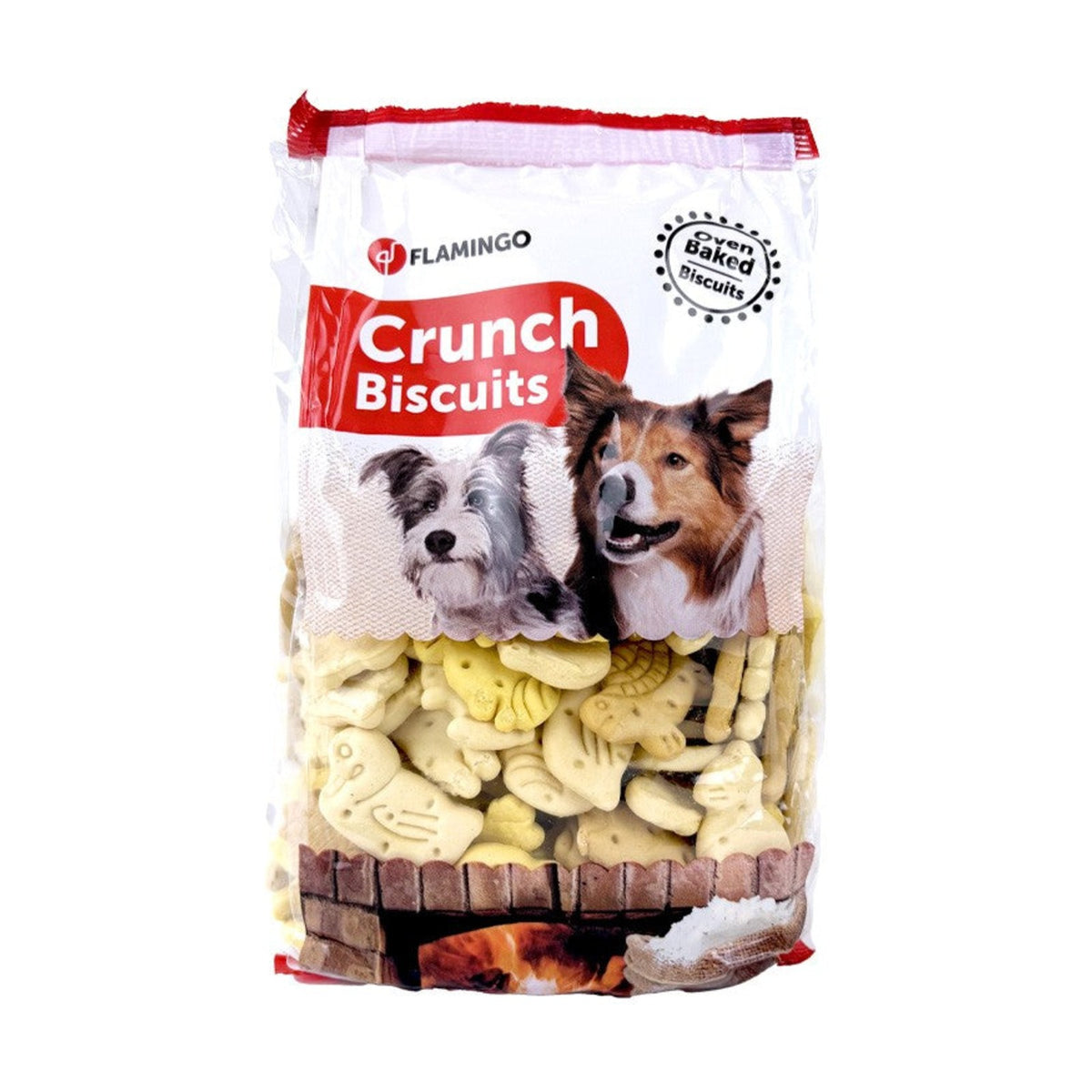 FLAMINGO Crunch Figurines animaux – Biscuits pour chien saveur vanille 500 g – photo 1