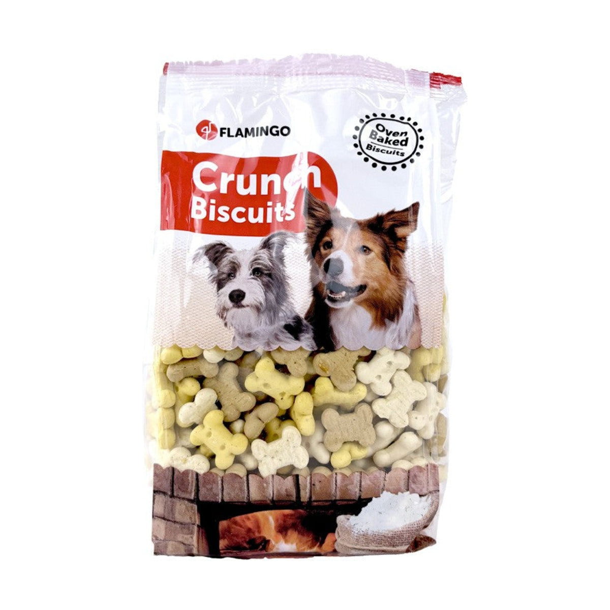 FLAMINGO Crunch Mini Os Mix – Biscuits pour petit chien 500 g – photo 1