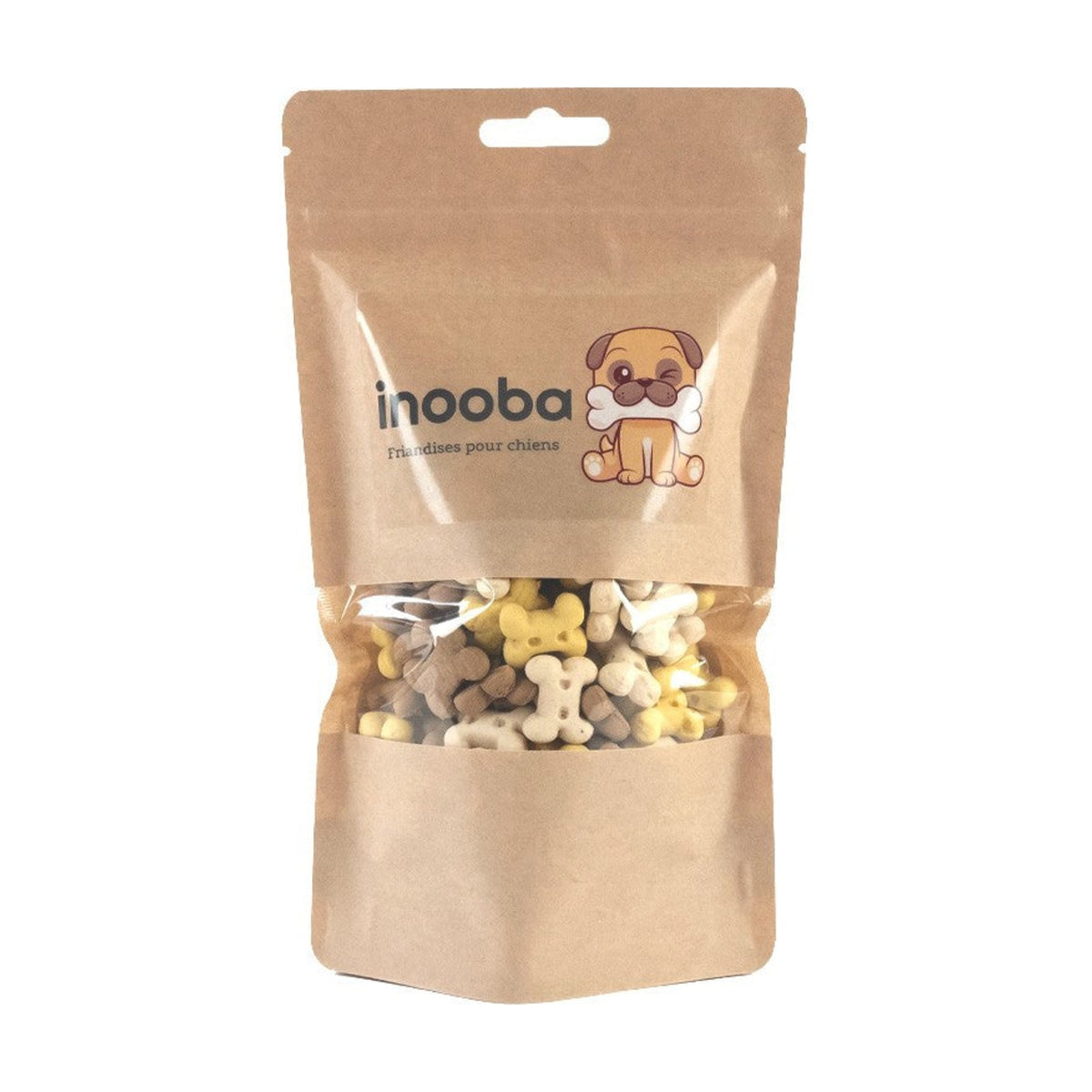 INOOBA Mini os – Biscuits pour chien et chiot saveur vanille, seau 1 kg – photo 2