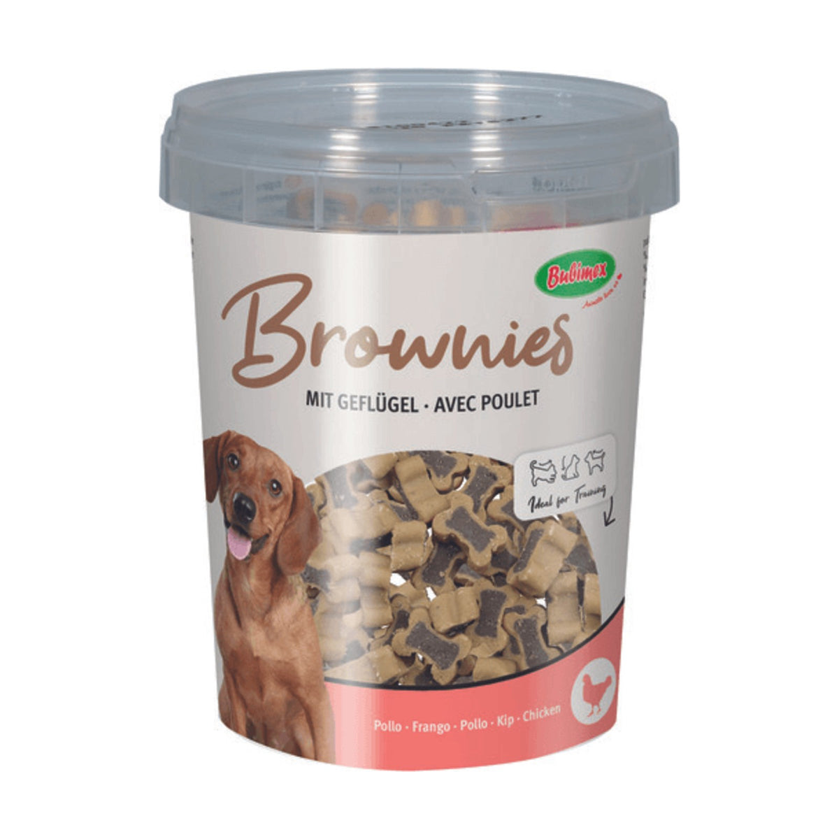 BUBIMEX Bubi Snack Brownies – Friandises semi-humides pour chien poulet 300 g – photo 1