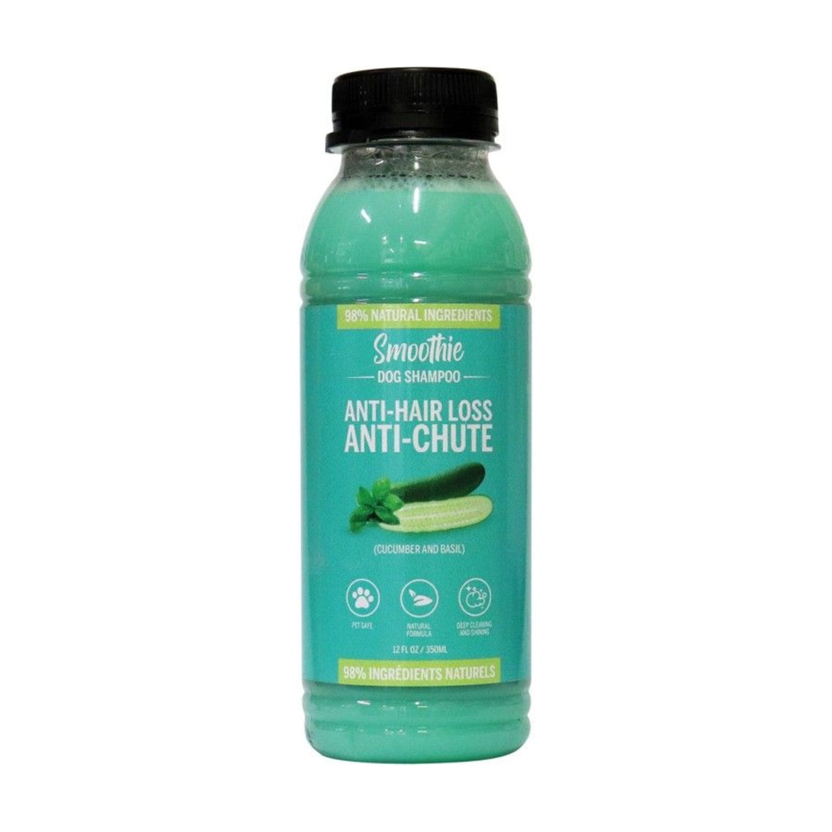 Smoothie Shampoing anti-chute – Concombre et basilic pour chien et chat – photo 2