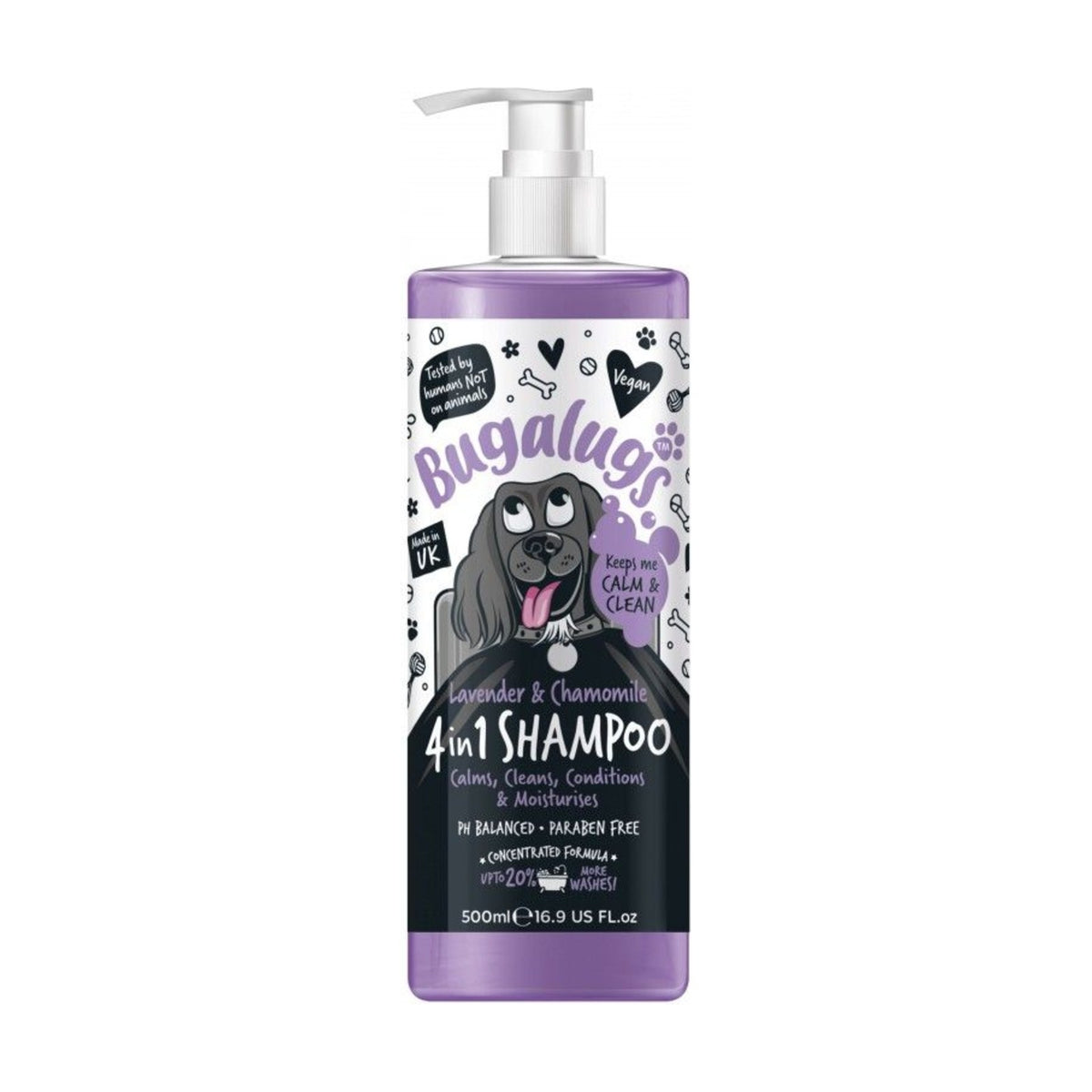 BUGALUGS 4 en 1 Lavande & Camomille – Shampoing apaisant pour chien – photo 2