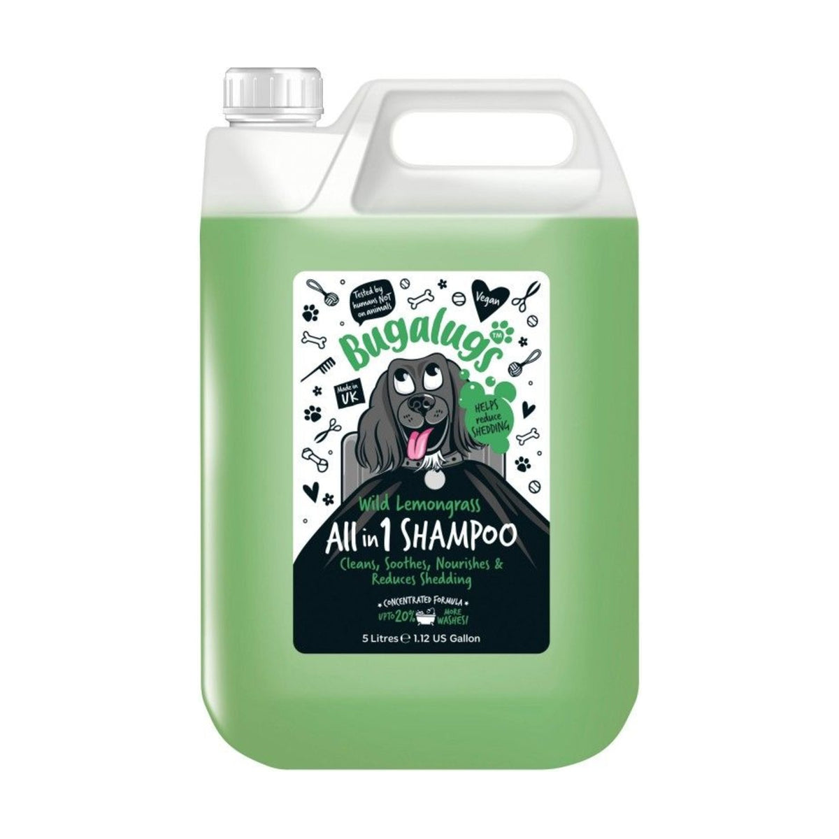 BUGALUGS All in 1 Wild Lemongrass – Shampoing chien anti-perte de poils – photo 3
