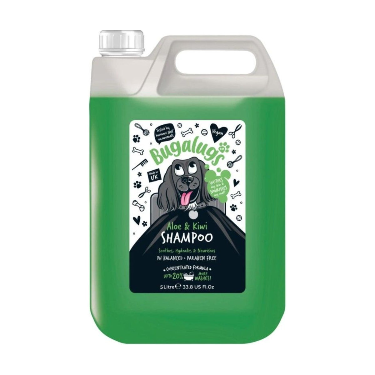 BUGALUGS Aloe & Kiwi – Shampoing apaisant pour chien peau sensible – photo 3